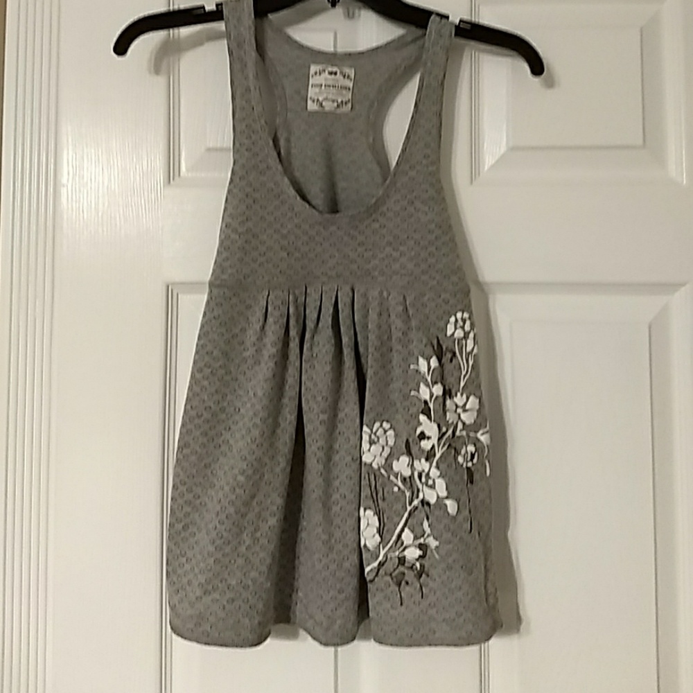 Grey baby doll top